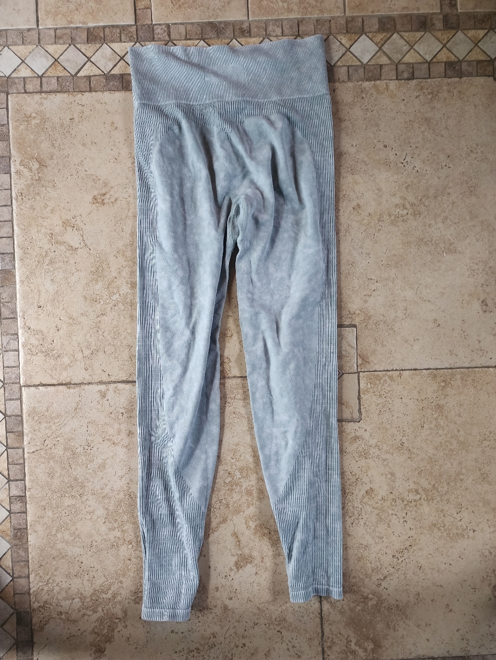 Victoria's Secret Pink Seamless Ribbed Leggings - Light Green - Picture 4 of 4